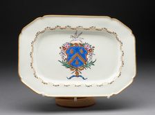 Platter, Worcester, c. 1780. Creator: Royal Worcester