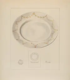 Platter, c. 1937. Creator: Joseph Sudek