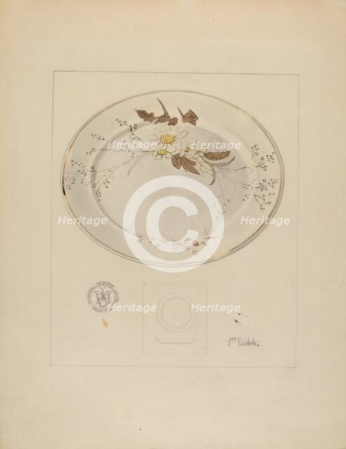 Platter, c. 1937. Creator: Joseph Sudek.