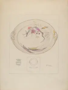 Platter, c. 1937. Creator: Joseph Sudek
