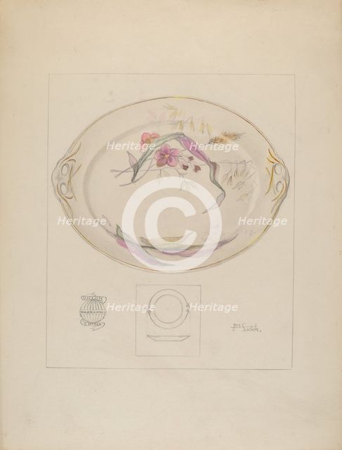 Platter, c. 1937. Creator: Joseph Sudek.
