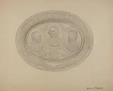 Platter, c. 1938. Creator: Paul Ward