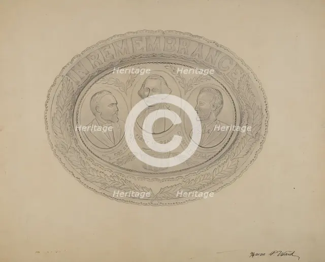 Platter, c. 1938. Creator: Paul Ward.