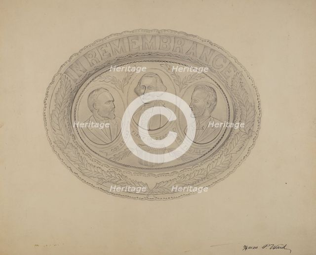 Platter, c. 1938. Creator: Paul Ward.