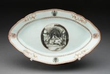 Platter, Jingdezhen, 1750/60. Creator: Jingdezhen Porcelain