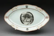 Platter, Jingdezhen, 1750/60. Creator: Jingdezhen Porcelain