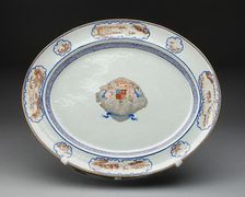 Platter, Jingdezhen, 1785/1800. Creator: Jingdezhen Porcelain