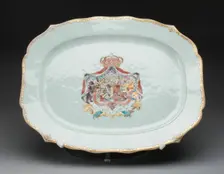Platter, Jingdezhen, c. 1750. Creator: Jingdezhen Porcelain