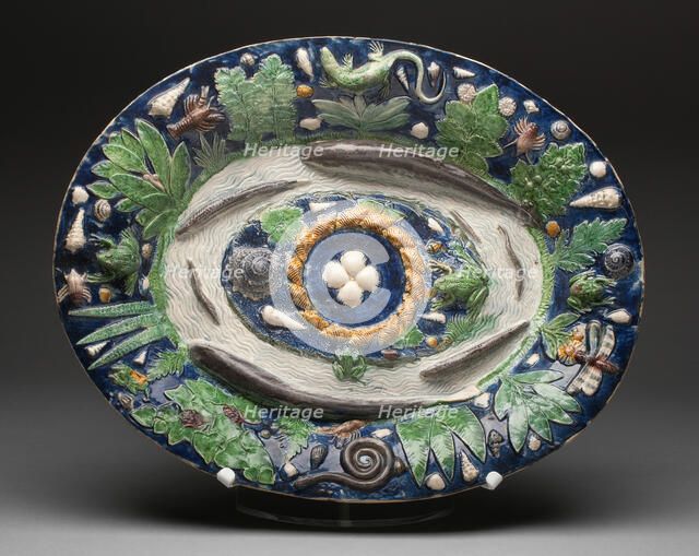 Platter, Paris, 17th century. Creator: Unknown.