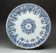 Platter, Rouen, c. 1700/20. Creator: Unknown