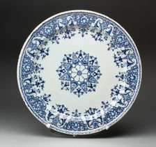 Platter, Rouen, c. 1700/20. Creator: Unknown