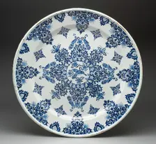 Platter, Rouen, c. 1700/20. Creator: Unknown