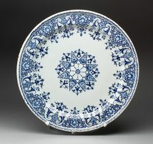 Platter, Rouen, c. 1700/20. Creator: Unknown