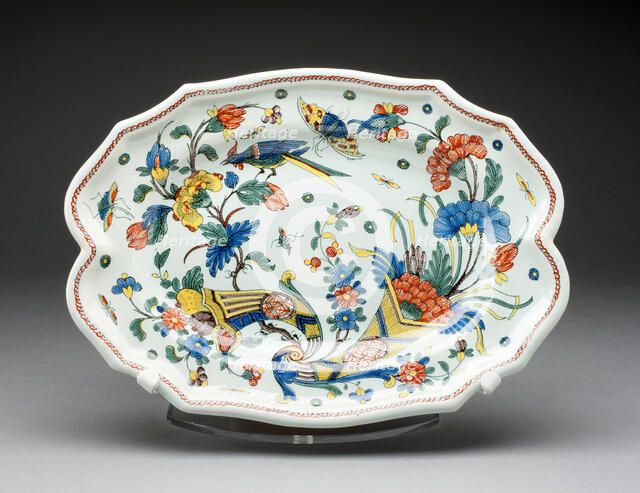 Platter, Rouen, c. 1760. Creator: Unknown.