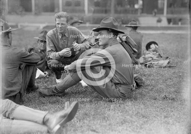 Plattsburg Reserve Officers Training Camp - Jimmie Mitchell of New York, 1916. Creator: Harris & Ewing.