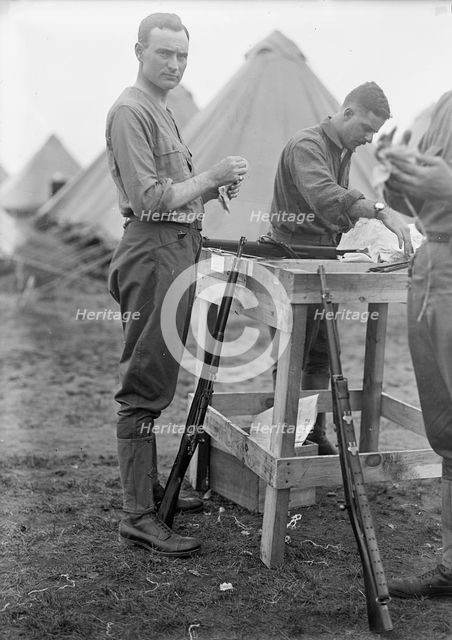Plattsburg Reserve Officers Training Camp - Jimmie Mitchell of New York, 1916. Creator: Harris & Ewing.