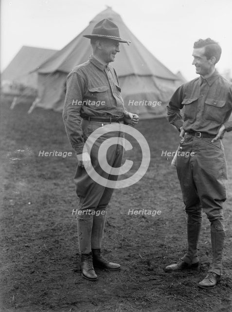Plattsburg Reserve Officers Training Camp - Tom Shipp, Right, 1916. Creator: Harris & Ewing.