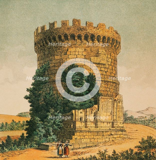 Plautii's Mausoleum, Via Tiburtina, Tivoli, Italy, 1881. Creator: Unknown.
