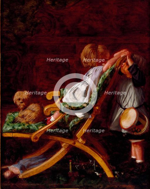 Playmates, 1866-1869. Artist: Arthur Boyd Houghton.