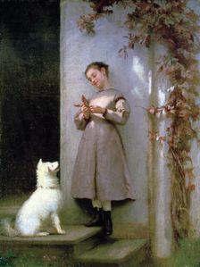 Playmates 1868. Artist: George Cochran Lambdin