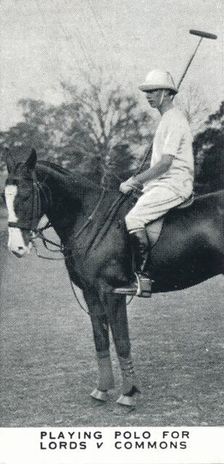 Playng Polo for Lords v Commons c1930 (1937)