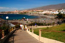 Playa de Torviscas beach, Playa de las Americas, Tenerife, Canary Islands, 2007. Creator: Peter Thompson