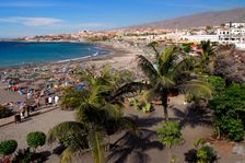 Playa de Torviscas beach, Playa de las Americas, Tenerife, Canary Islands, 2007. Creator: Peter Thompson