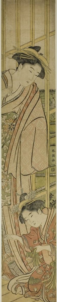 Playing Temari, c. 1780/1801. Creator: Katsukawa Shuncho