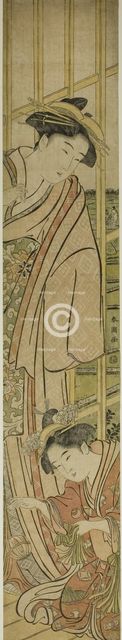 Playing Temari, c. 1780/1801. Creator: Katsukawa Shuncho.
