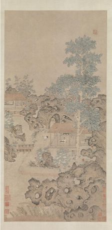 Playing the zither for a crane, mid-16th century. Creator: Unknown