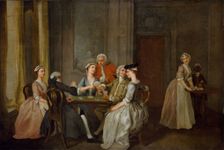Playing At Quadrille, 1740-50. Creator: Francis Hayman