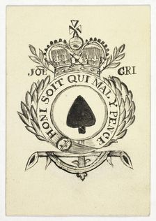 Playing Card-Ace of Spades, n.d. Creator: Unknown