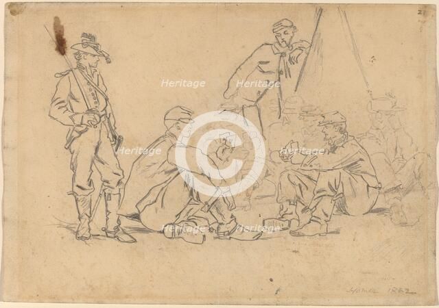 Playing Cards, 1862. Creator: Winslow Homer.