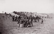 [Playing Cards, Winter Quarters]. Brady album, p. 129, 1861-65. Creator: Unknown