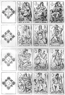 Playing cards of the French Republic, 1790 (1882-1884)
