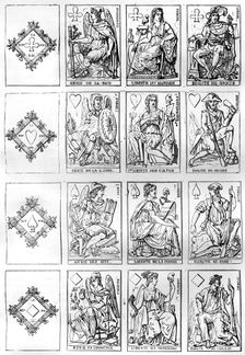 Playing cards of the French Republic, 1790 (1882-1884)