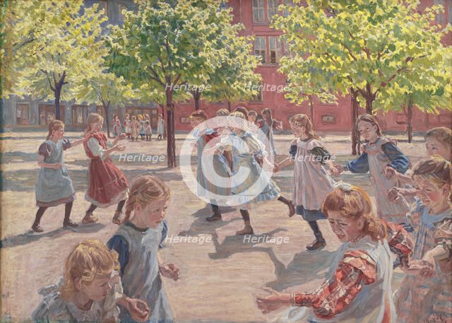 Playing Children, 1907-1908. Artist: Hansen, Peter (1869-1928)
