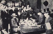 Playing Faro in the Orient Saloon, Bisbee, Arizona, USA, 1903
