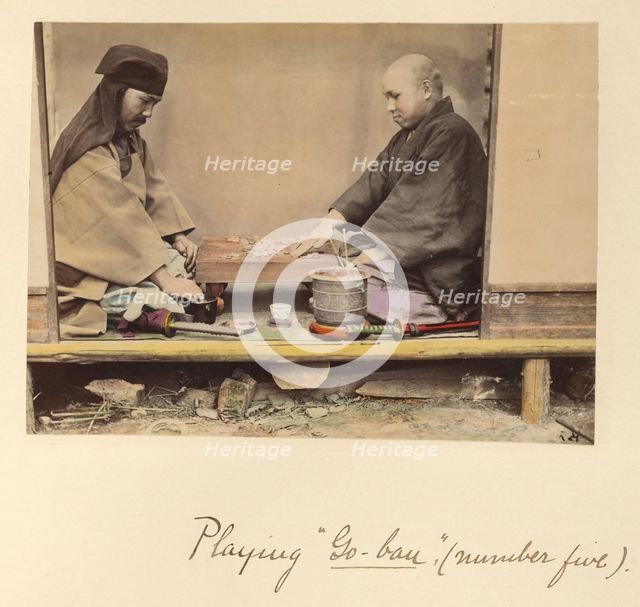 Playing 'Go-bau' (number five), about 1873-1883. Creator: Shinichi Suzuki I.