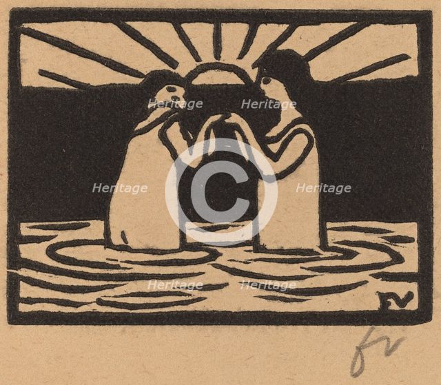 Playing in the Sun (Jeux au soleil), 1893. Creator: Félix Vallotton.