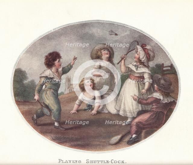 Playing Shuttle-Cock, 1906. Artist: William Hamilton