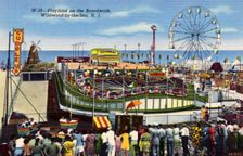 Playland amusement park on the Boardwalk, Wildwood-By-The-Sea, New Jersey, USA, 1940