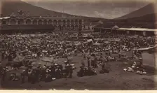 Plaza and Viceroy's Palace-Antigua de Guatemala, 1877. Creator: Eadweard J Muybridge