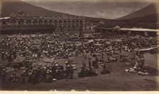 Plaza and Viceroy's Palace-Antigua de Guatemala, 1877. Creator: Eadweard J Muybridge