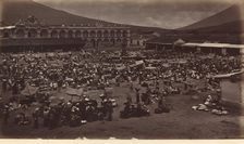 Plaza and Viceroy's Palace-Antigua de Guatemala, 1877. Creator: Eadweard J Muybridge