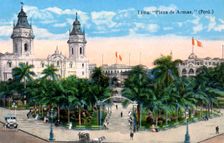 Plaza de Armas, Lima, Peru, early 20th century