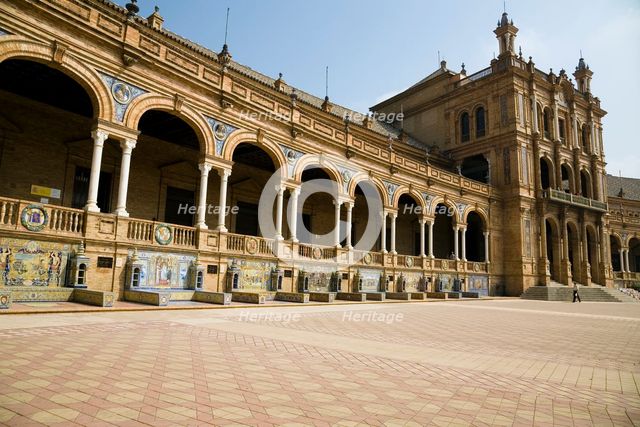 Plaza de Espana, Seville, Andalusia, Spain, 2007. Creator: Samuel Magal.