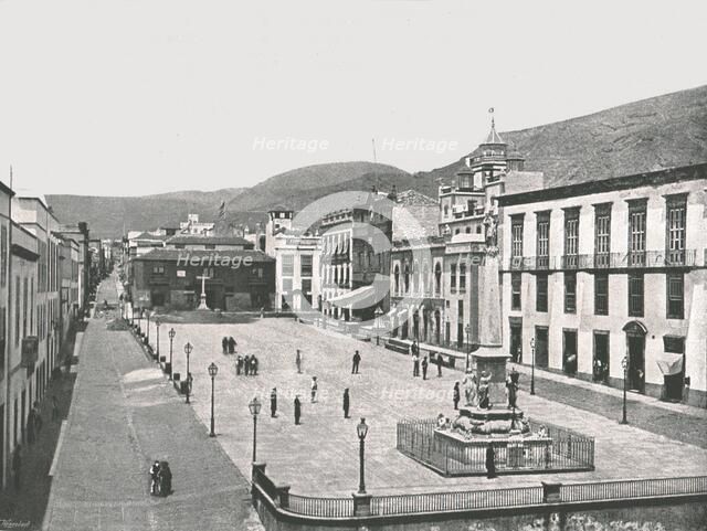 Plaza de la Candelaria, Santa Cruz de Tenerife, Canaries, Spain, 1895.  Creator: Unknown.