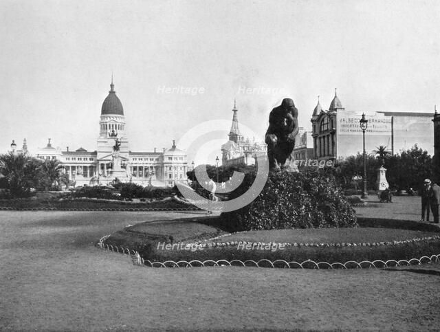 Plaza de Mayo and Congress Building, Buenos Aires, Argentina. Artist: Unknown
