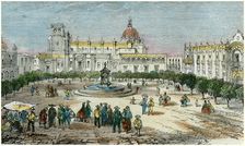 Plaza of Guadalajara, in the state of Jalisco, Mexico, c1880